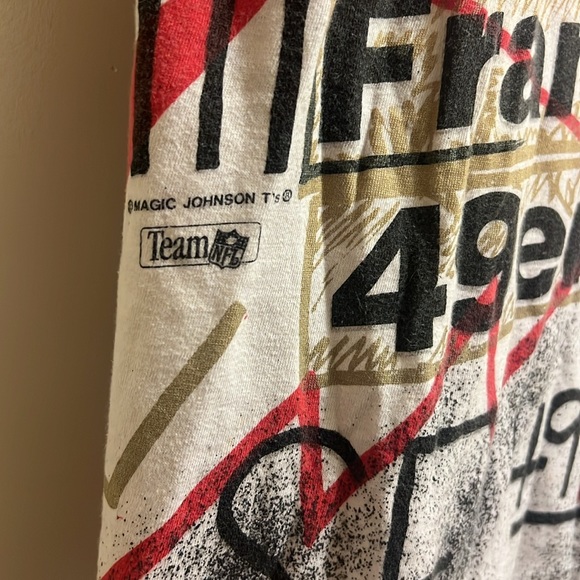 Rare vintage Magic Johnson 49er Tee M - Picture 8 of 9